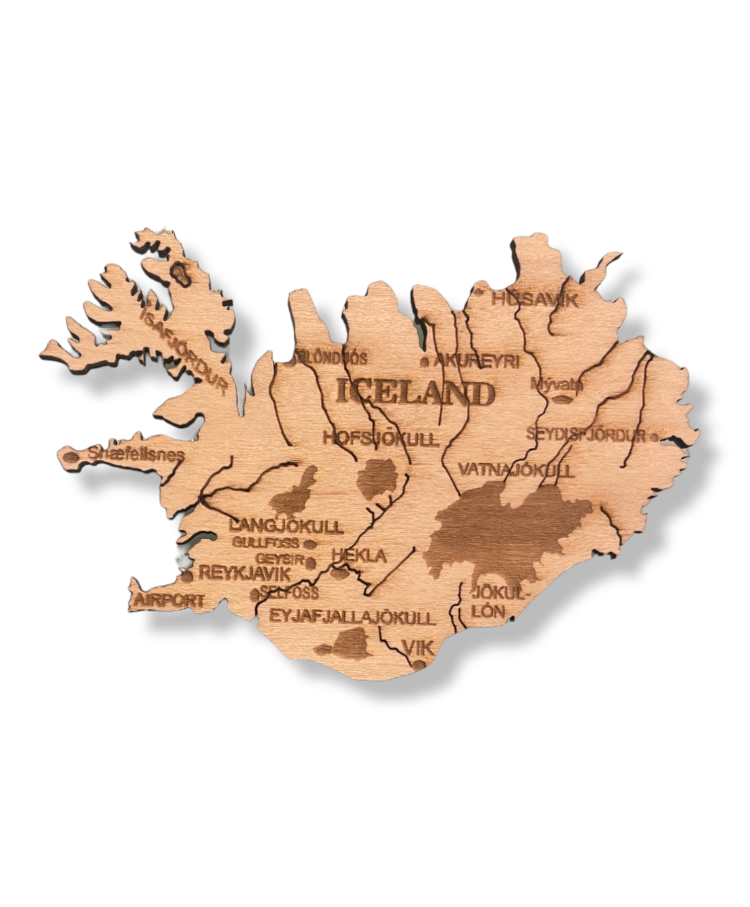 Handmade Wooden magnets Icelandic Magnet by Ós Handverk Handmade Wooden magnets Icelandic Magnet by Ós Handverk